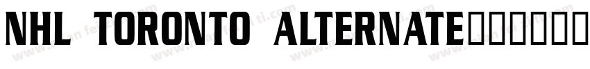 NHL Toronto Alternate字体转换